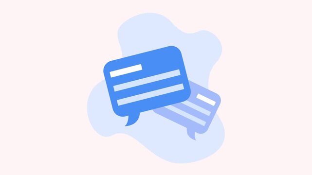 Mobile UI Chat Animation for Messaging Application