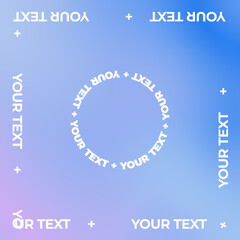 Square Circular Path Animated Text for Social Media Post