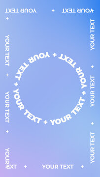 Vertical Circular Path Animated Text for Reels and Stories
