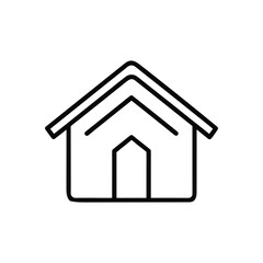 Fototapeta premium Simple House line Icon 