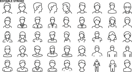 Obraz premium Healthcare Professionals and Medical Staff Vector Icon SetHealthcare Professionals and Medical Staff Vector Icon Set