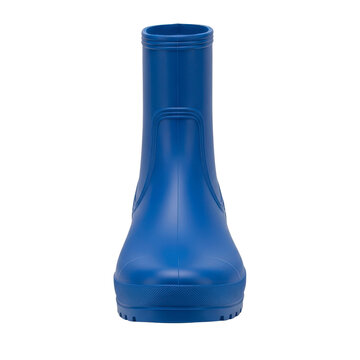 Blue rubber boot isolated on transparent background