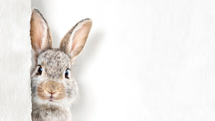 Obraz premium Easter bunny on a white background