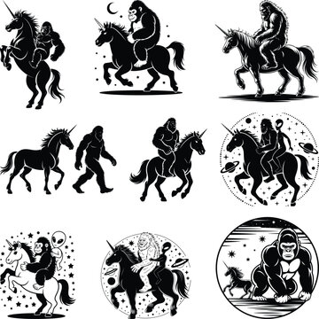 Bigfoot with Unicorn Vector Bundle