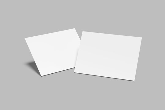 A4 landscape Flyer Blank Mockup