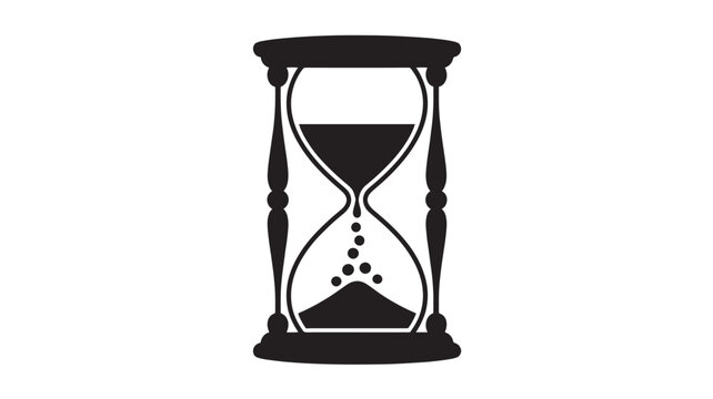 Hourglass Timer Icon Time Management Deadline Countdown Productivity Vector