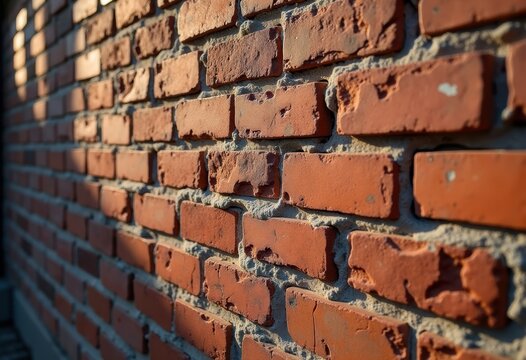 Authentic Textured Brick Wall Candid Structured Visuality Urban Feel