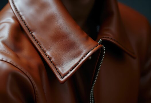 Premium Leather Garment Encompassing Exotic Animal Hide Craftsmanship Pure Fashion Statement