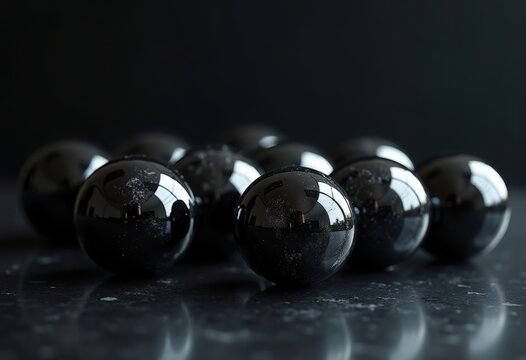Sleek Obsidian Volcanic Glass Artistry Unique Black Reflection Natural Wonders