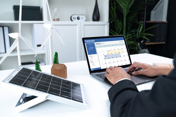 Calendar on computer software application for schedule planning for personal organizer and online...