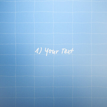 Modern Social Media Grid Square Title with Handmade Grainy Text Reveal