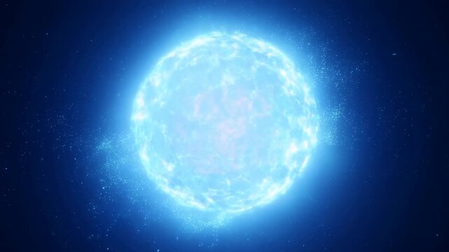 Bright Stellar Display. Stunning Astronomical Spectacle Featuring Glowing Gases And Energetic Flares