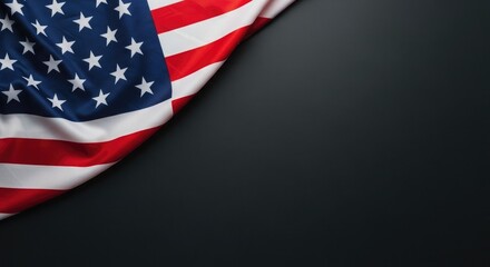 Obraz premium Happy independence day majestic american flag waving usa celebration
