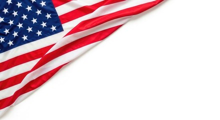 Fototapeta premium Happy independence day vibrant american flag corner for patriotic celebrations