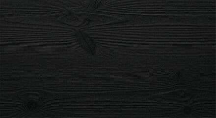 Black wood texture. Black wooden background. Wood grains. Texture of natural black wood. © shazam