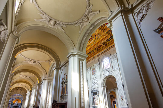 Interiors of Lateran basilica in Rome, Italy