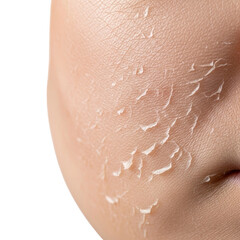 Fototapeta premium Close up of dry flaky skin texture