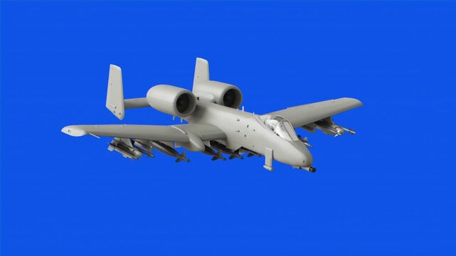 A-10 Warthog Attack Aircraft &ndash; 3D Render