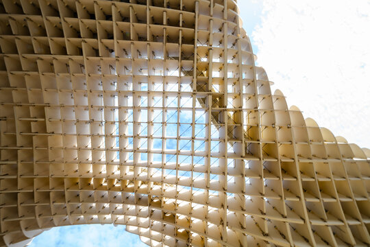 parametric architecture roof sky structure wooden curve complex design wood sustainable future urbanism building - Metropol Parasol (Setas de Sevilla, Las Setas) - Seville, Andalusia, Spain - 2025