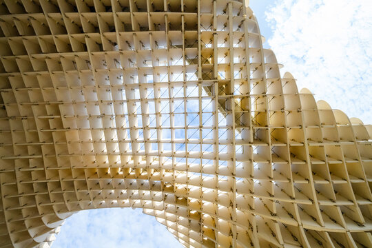 wood curve structure parametric architecture design future sky bridge technology sustainable - Metropol Parasol (Setas de Sevilla, Las Setas) - Seville, Andalusia, Spain - 2025