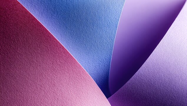 Abstract Paper Layers With Purple and Blue Hues.