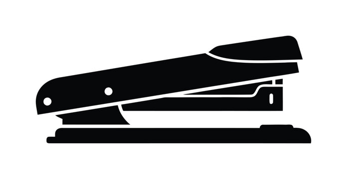 Vector of a sleek stapler on a clean background showcasing its streamlined design
