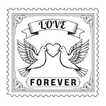 Vintage USA postage stamp with coat of arms 1972