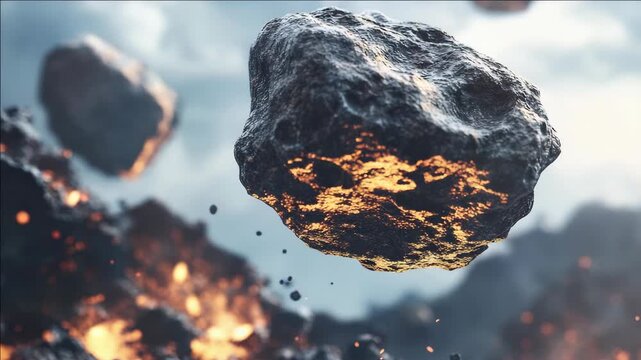 Sizzling molten lava rock with a fiery glow.