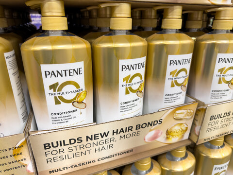 Pantene Multi Tasker Conditioner Bottles Costco Store Shelf Display