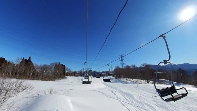 Hakuba47スキー場リフトから映像動画