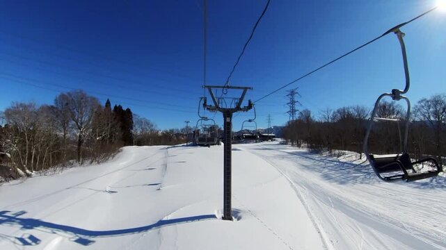 Hakuba47スキー場リフトから撮影