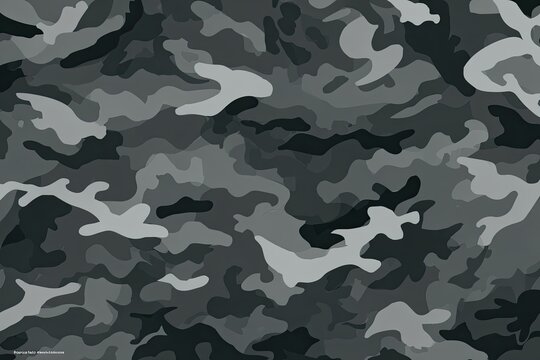 Urban Camouflage Pattern Seamless Background Texture.