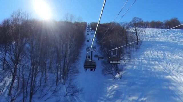 Hakuba47スキー場リフトから映像動画