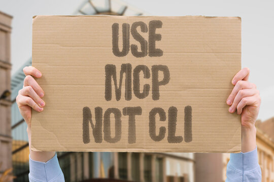 "Use MCP Not CLI" New developers are switching to MCP because it simplifies AI tool integration dramatically. MCP. CLI. DEVELOPERS. INTEGRATION. SIMPLIFIES.