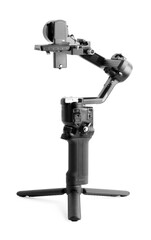 Fototapeta premium Gimbal stabilizer isolated on white. Professional filming equipment