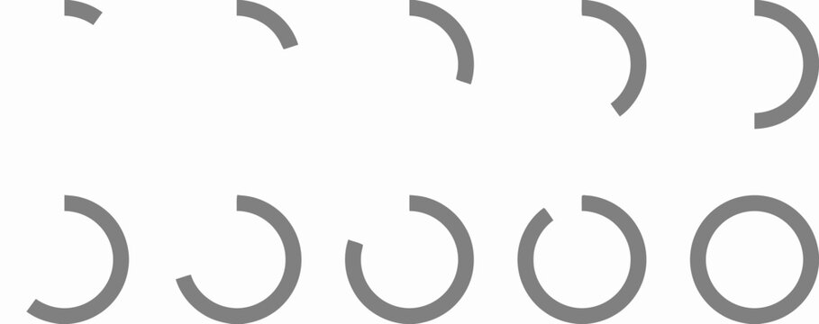 Loading Progress Bar Icons Set