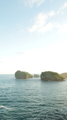 Naklejka premium Coastal Islands in the Ocean