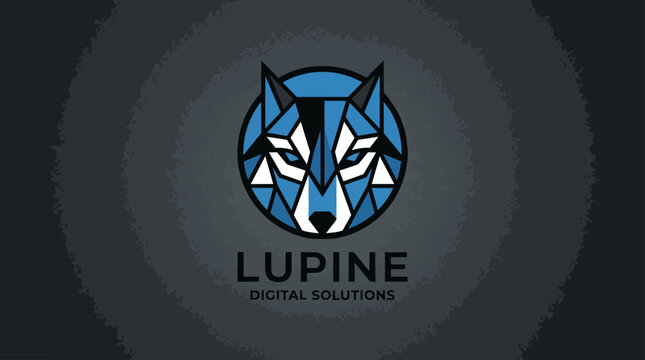 Lupine Logo Wolf Design.