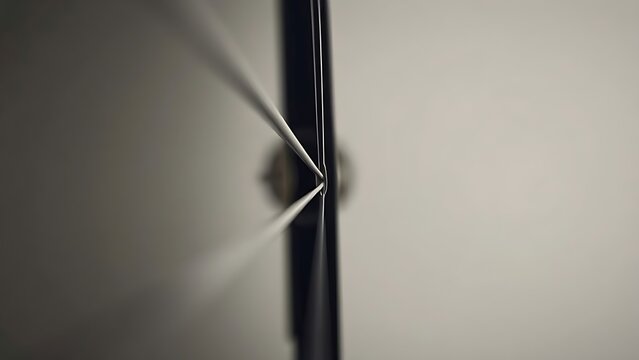 nocked. An extreme close-up of a single bowstring pulled taut, with an arrow nocked. product launch decks, UI/UX mockups, designed for product launches and innovation pitches.