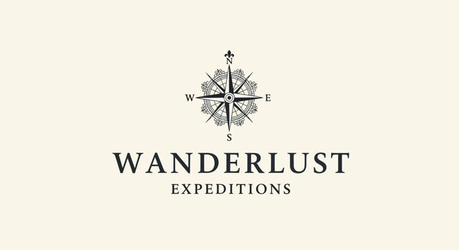 Wanderlust Expeditions logo with compass.