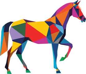 Obraz premium Horse vector illustration silhouette isolated on cute design on pure white background
