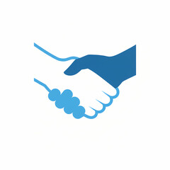 Obraz premium Handshake partnership agreement business trust deal corporate icon