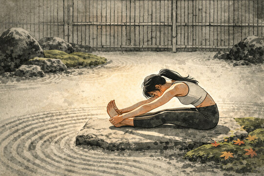 Japanese Garden Forward Fold