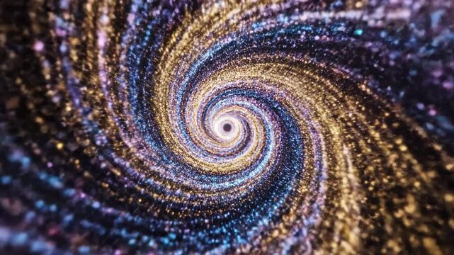 Spiral Galaxy Swirl Cosmic Light.