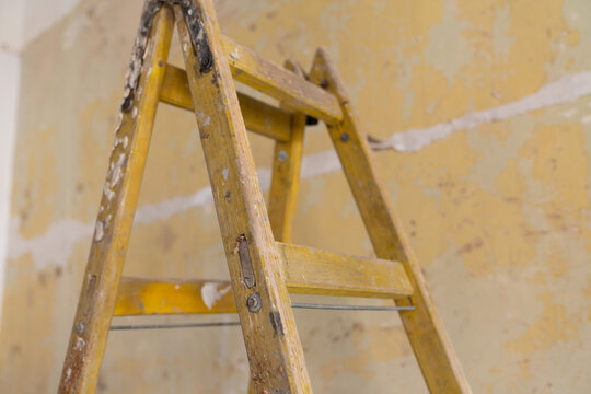 Old paint ladder