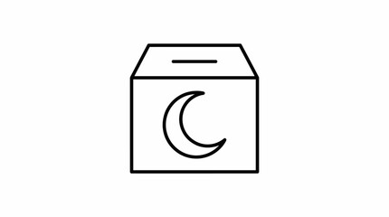 Carton with crescent moon symbol. © Fauzi