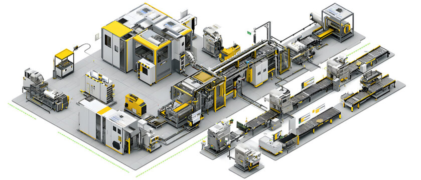 SBOM Generation Pipeline Factory Line &ndash; Software Bill of Materials Industrial Workflow Concept