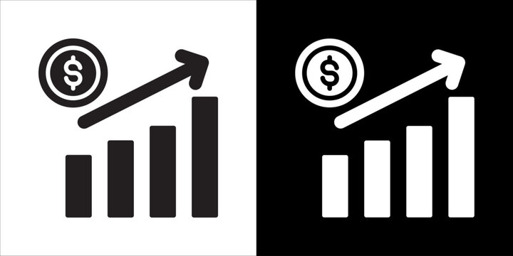 Profitable Icon Sheet Black And White