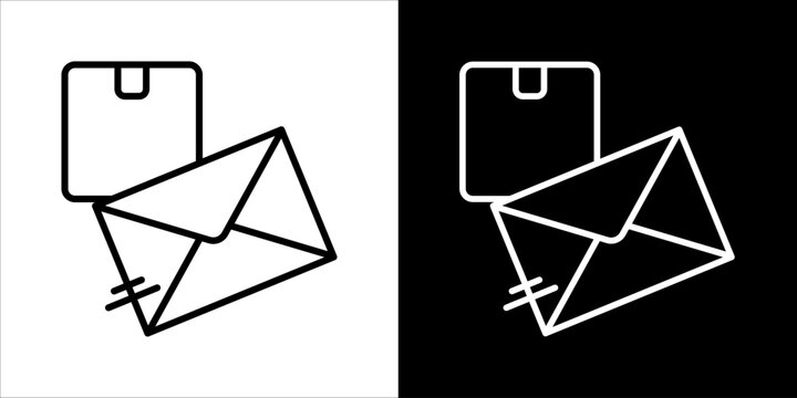 Mail  Icon Sheet Black And White