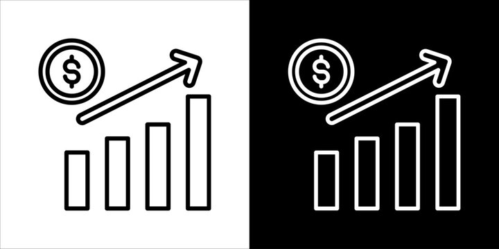 Profitable Icon Sheet Black And White